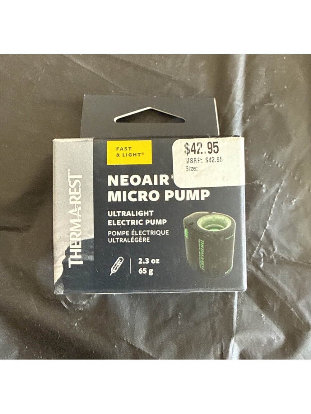ThermaRest NeoAir Micro Pump Ultralight Electric Pump - Black